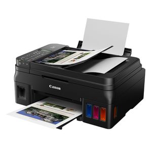 Impresora multifuncional Canon PIXMA G4110, ADF de 20 hojas, inalámbrica, tanques de tinta integrados