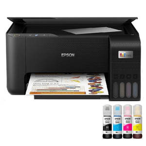 Impresora multifuncional Epson Ecotank L3210 USB, inyección de tinta, a clave USB, con tanques recargables, negro