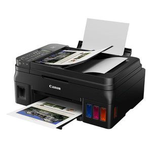 Impresora multifuncional Canon G4110, inalámbrica, Wi-Fi, escáner, inyección de tinta, con tanques recargables, negro