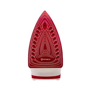 Plancha a vapor Imaco ETA600 1200W, base cerámica, antigoteo, rojo