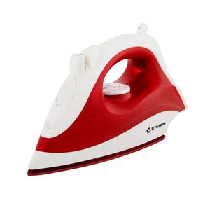 Plancha a vapor Imaco ETA600 1200W, base cerámica, antigoteo, rojo