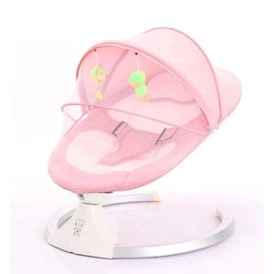 Mecedora Baby para bebé eléctrica, con control remoto, bluetooth, rosado