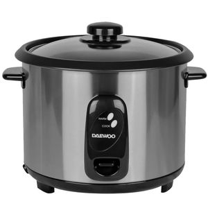 Olla arrocera Daewoo DI-9534 700W, 1.8 litros, antiadherente, acero inoxidable