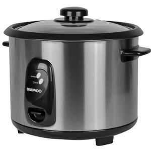 Olla arrocera Daewoo DI-9534 700W, 1.8 litros, antiadherente, acero inoxidable