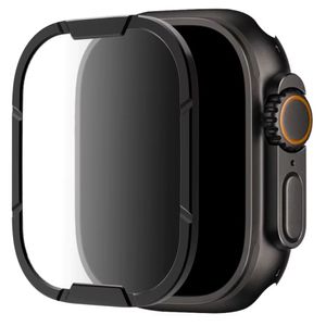 Protector de pantalla de metal Rangers, vidrio templado para Apple Watch Ultra y Ultra 2, negro