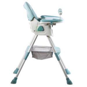 Silla de comer Ebaby Dali, asiento reclinable, bandeja extraíble, verde