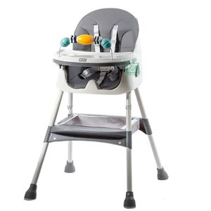 Silla de comer Ebaby Dali, asiento reclinable, bandeja extraíble, gris