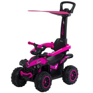 Cuatrimoto Ebaby, musical con luces y sombrilla, timón con música, fucsia - EB357
