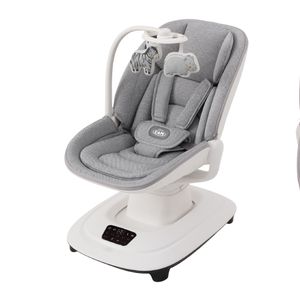 Mecedora eléctrica Baby Cam rocking chair, panel táctil, gris