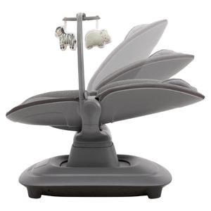 Mecedora eléctrica Baby Cam rocking chair, panel táctil, respaldar reclinable, gris oscuro