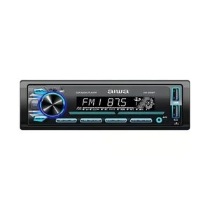 Autoradio Aiwa bluetooth AUX 7, control remoto, panel desmontable, negro - AW-3240BT