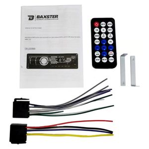 Autorradio 1Din desmontable, USB, bluetooth, lector de tarjeta SD