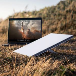 Kit de internet Satelital SpaceX Starlink Mini de alta velocidad Blanco+ Estación de energía Ecoflow River 3 220-240 V, 12 V, gris