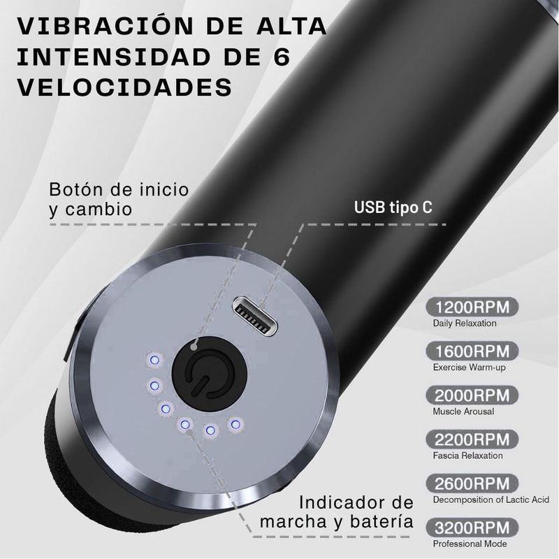 Pistola de masaje profesional LEXT 30W
