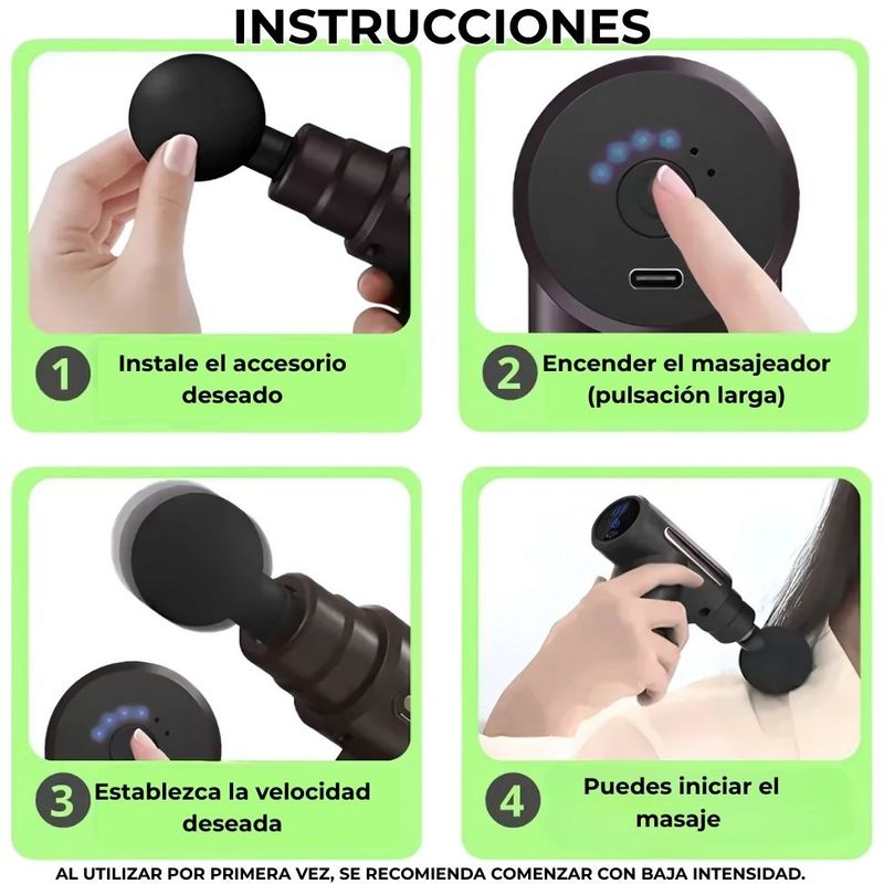 Pistola de masaje profesional LEXT 30W
