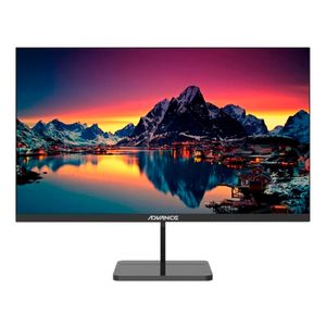 Monitor plano Advance ADV-2453S 23.8" IPS, HDMI, VGA, speakers, negro