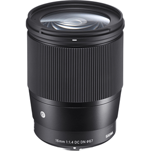 Lente Sigma 16mm f/1.4 DC DN contemporary para Sony E, negro