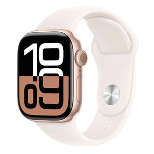 Apple Watch Series 10 42mm, GPS, resistencia al agua 50m, batería hasta 18 horas, Talla M/L, memoria 32GB, rosado