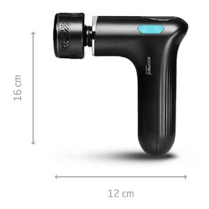 Mini masajeador MG-50E ECOMED, función calor y frío, 3 accesorios, vibración 2 niveles, portátil, ergonómico