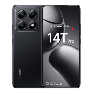 Celular Xiaomi 14T Pro 5G 512GB, 12GB RAM, cámara principal 50MP + 50MP + 12MP, frontal 32MP, 6.67'', negro titán