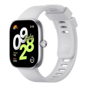 Smartwatch Xiaomi Redmi Watch 4, pantalla AMOLED 1.97", resistente al agua 5ATM, batería hasta 20 días, plata