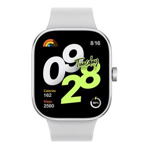 Smartwatch Xiaomi Redmi Watch 4, pantalla AMOLED 1.97", resistente al agua 5ATM, batería hasta 20 días, plata