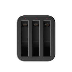 Cargador rápido triple Insta360 X3, iones de litio, negro