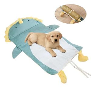 Alfombra para mascotas dino, suave, fresca y cómoda para perros pequeños, medianos y gatos, 83x46x3 cm