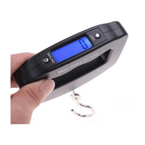Balanza romana, Opalux, 50kg, equipaje, portátil, digital, viaje, LCD