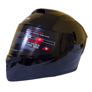 Casco Hoken FF702 modular, doble visor, casco para moto, talla M, negro