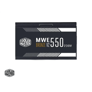 Fuente de poder Cooler Master MWE 550 V2, 230V, 550W, 80 PLUS Bronze, negro