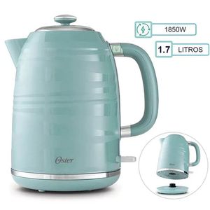 Hervidor eléctrico Oster BVSTKT4177V 1850W, 1.7 litros, apagado automático, celeste