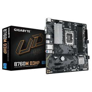 Placa madre Gigabyte B760M D3HP LGA1700, DDR4 Matx, 128GB, negro