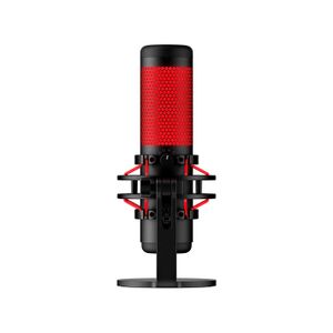 Micrófono HyperX QuadCast 2, USB, gamer, grabación de estudio, iluminación RGB, controles intuitivos, negro
