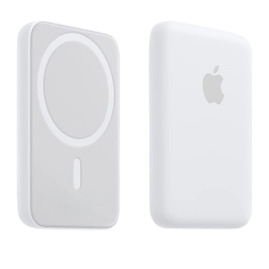 Batería externa 5000 mah para iphone tipo magsafe inalámbrico, blanco