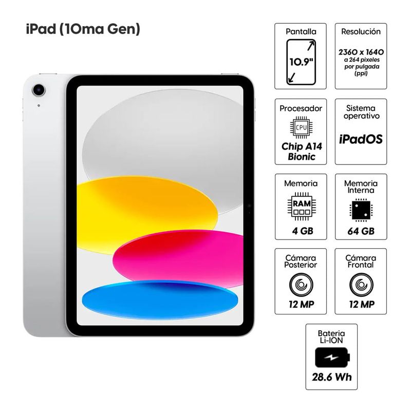 Apple-iPad-10ma-Gen-plateado_2