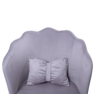 Silla giratoria Buckingham de escritorio oficina Q1, gris claro