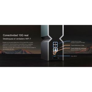 TP-Link Archer BE800 Router Wi-Fi 7 Tri-Band BE19000, Puertos 10G, 2.5G, HomeShield, App Tether