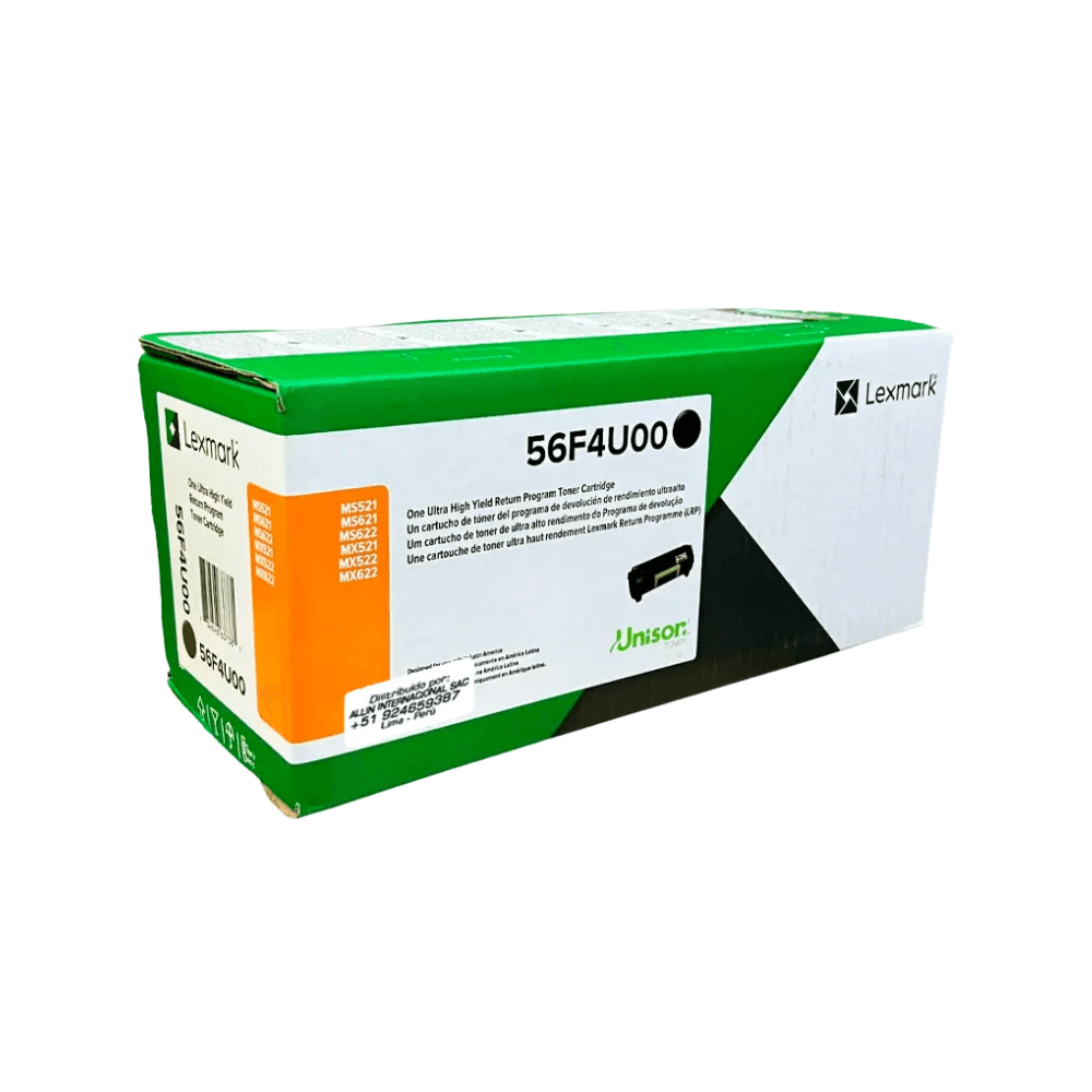 Cartucho de tóner Lexmark 56F4U00 negro original