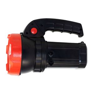 Linterna LED recargable Opalux OP-9201R 5W, luz alta y baja, batería 4V, alcance 100m, con mango multifuncional y adaptador, rojo/negro