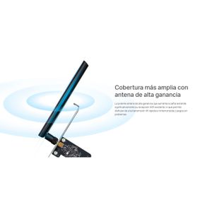 TP-Link Archer T2E adaptador PCIe Wi-Fi AC600 Dual Band con antena desmontable y seguridad WPA3