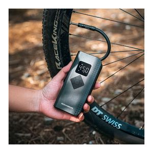 Mini inflador eléctrico Rockbros AS150 150 PSI, portátil con batería recargable, pantalla LED