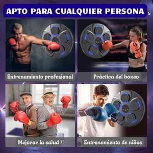 Máquina de box musical LED, bluetooth, para entrenamiento en casa