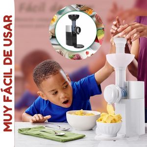 Máquina para hacer helado 200 W, capacidad 100 g, PVC, roja