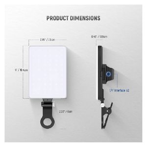 Luz LED Neewer Basic 2, luz bicolor, negro
