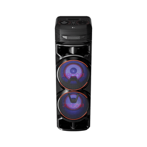Parlante de torre LG XBOOM RNC9 1800W, bluetooth, karaoke, luces LED, negro