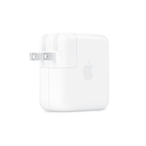 Cargador Apple USB-C 70W para MacBook, carga rápida y segura, blanco