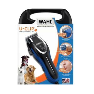Cortadora de pelo Wahl Pets U-Clip para perro y gato, 10W, negro