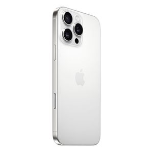 iPhone 16 Pro Max eSIM 5G 256GB, 8GB RAM, cámara principal 48MP, frontal 12MP, 6.9", White Titanium + cargador Apple 20W