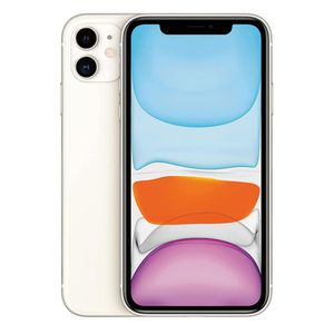 iPhone 11 128GB, 4GB RAM, cámara principal 12MP + 12MP, frontal 12MP, 6.1", blanco